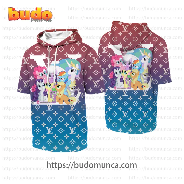 Louisvuitton and my little pony friendship is magic hooded short sleeve t-shirt gift uninque for kid man women